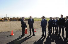 Azerbaijani President inspects reconstruction work in Alat-Astara-Iran frontier highway (PHOTO)