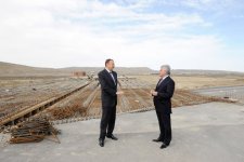 Azerbaijani President inspects reconstruction work in Alat-Astara-Iran frontier highway (PHOTO)