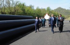 Azerbaijani President attends groundbreaking ceremony for "Astara-1" small hydroelectric station (PHOTO)