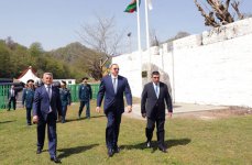 Azerbaijani President attends groundbreaking ceremony for "Astara-1" small hydroelectric station (PHOTO)