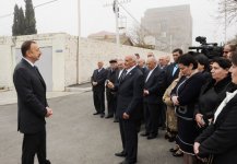 Azerbaijani President examines rebuilding progress in Badamdar settlement of Baku's Sabail district (PHOTO)