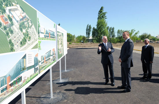 President of Azerbaijan laid foundation stone for Central Hospital in Agjabadi region (PHOTO)