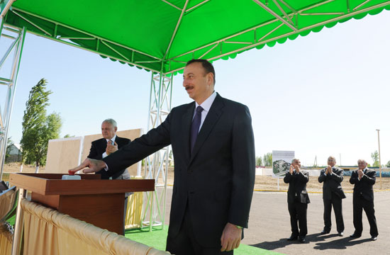 President of Azerbaijan laid foundation stone for Central Hospital in Agjabadi region (PHOTO)