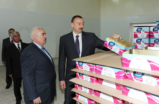 Azerbaijani President attends inauguration of Dairy Processing Plant in Agjabadi region (PHOTO)