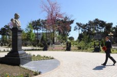 Azerbaijani President inspects Garabagh Mugham Centre named after Uzeyir Hajibayli in Agjabadi (PHOTO)