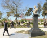 Azerbaijani President inspects Garabagh Mugham Centre named after Uzeyir Hajibayli in Agjabadi (PHOTO)