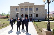 Azerbaijani President Ilham Aliyev gets acquainted with overhauled Culture House in Agjabadi (PHOTO)