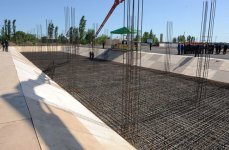 President of Azerbaijan laid foundation stone for Central Hospital in Agjabadi region (PHOTO)