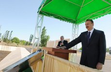 President of Azerbaijan laid foundation stone for Central Hospital in Agjabadi region (PHOTO)