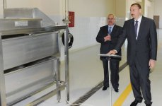 Azerbaijani President attends inauguration of Dairy Processing Plant in Agjabadi region (PHOTO)
