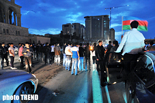 Azerbaijan celebrating victory in the Eurovision Song Contest (UPDATE) (PHOTOSESSION)
