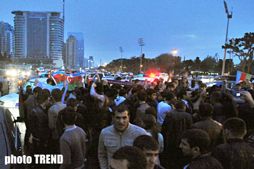 Azerbaijan celebrating victory in the Eurovision Song Contest (UPDATE) (PHOTOSESSION)