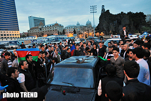 Azerbaijan celebrating victory in the Eurovision Song Contest (UPDATE) (PHOTOSESSION)