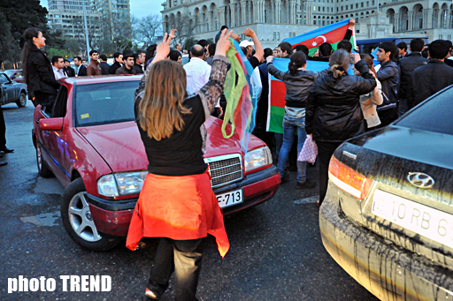 Azerbaijan celebrating victory in the Eurovision Song Contest (UPDATE) (PHOTOSESSION)