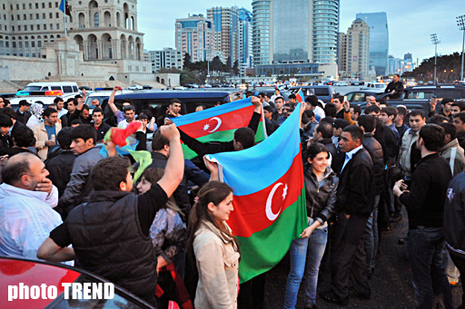Azerbaijan celebrating victory in the Eurovision Song Contest (UPDATE) (PHOTOSESSION)