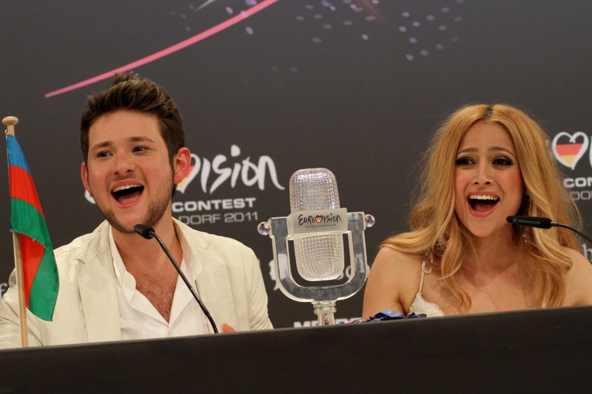 "Eurovision 2011" winners Eldar and Nigar began a press conference with words  of Muslum Magomayev "Azerbaijan" (UPDATE) (PHOTOSESSION)