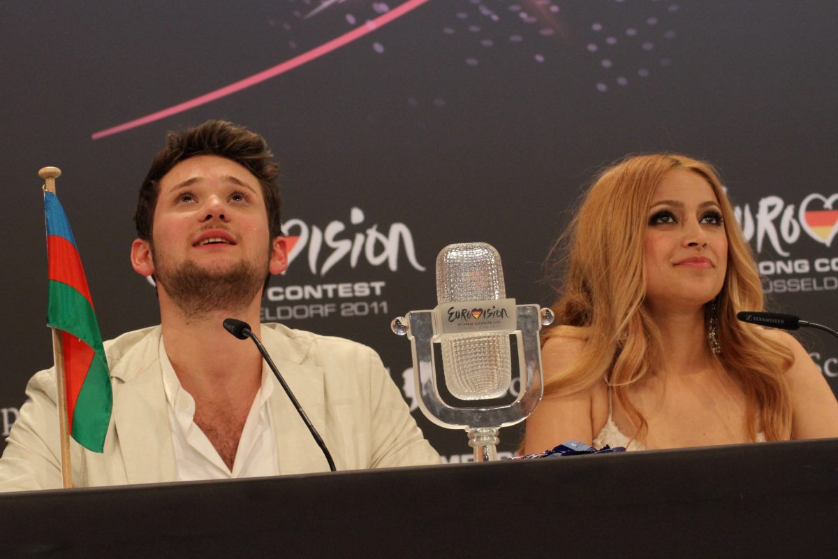 "Eurovision 2011" winners Eldar and Nigar began a press conference with words  of Muslum Magomayev "Azerbaijan" (UPDATE) (PHOTOSESSION)