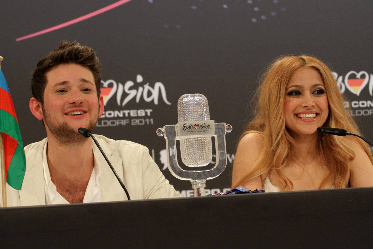 "Eurovision 2011" winners Eldar and Nigar began a press conference with words  of Muslum Magomayev "Azerbaijan" (UPDATE) (PHOTOSESSION)