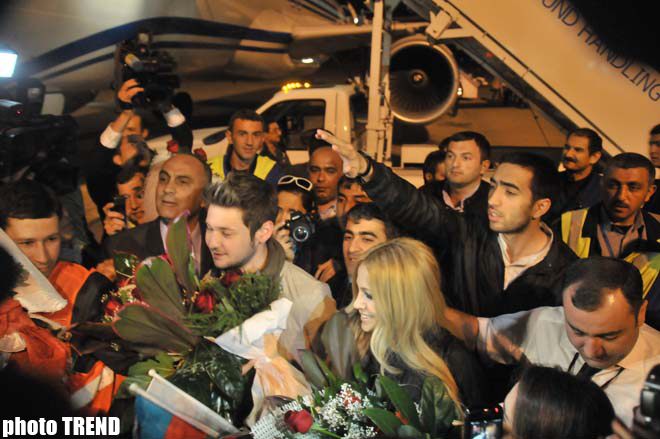 Eurovision 2011 winners return to Baku (PHOTO)