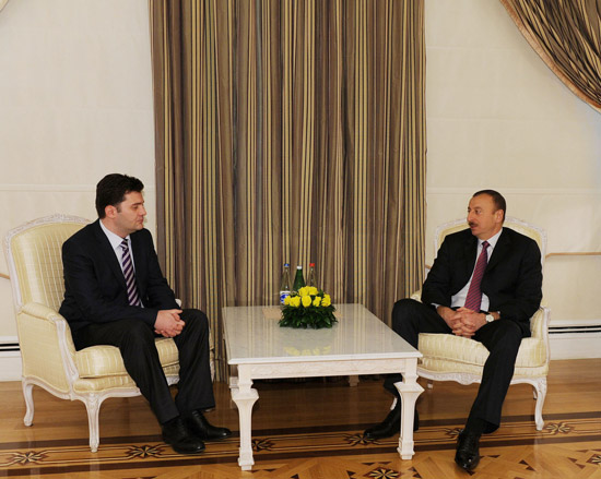 Azerbaijan's President receives Georgian Defense Minister