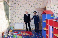 President Ilham Aliyev inaugurates residential complex for border guards (PHOTO)