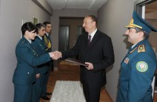 President Ilham Aliyev inaugurates residential complex for border guards (PHOTO)