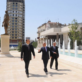 President Ilham Aliyev inaugurates Ziverbey Ahmedbeyov park (PHOTO)