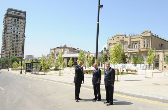 President Ilham Aliyev inaugurates Ziverbey Ahmedbeyov park (PHOTO)