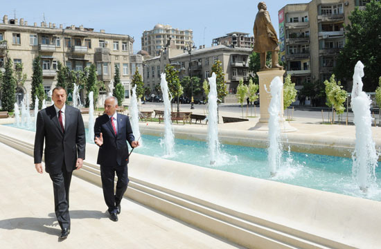 President Ilham Aliyev inaugurates Ziverbey Ahmedbeyov park (PHOTO)