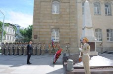 Azerbaijani President visits monument to Azerbaijan Democratic Republic (PHOTO)