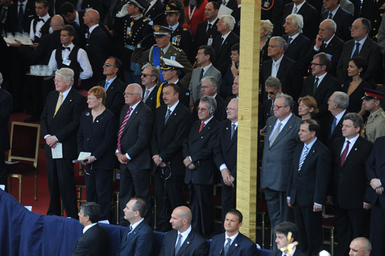 Azerbaijan`s President participates in official parade in Italy (PHOTO)