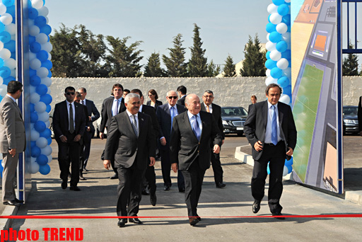 FIFA, UEFA Presidents inaugurate stadium in Baku (PHOTO)