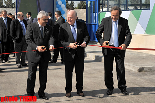 FIFA, UEFA Presidents inaugurate stadium in Baku (PHOTO)