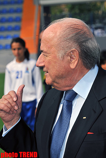 FIFA, UEFA Presidents inaugurate stadium in Baku (PHOTO)