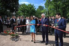 Heydar Aliyev Foundation Vice President Leyla Aliyeva attends opening of Nizami Ganjavi Garden in St.Petersburg (PHOTO)