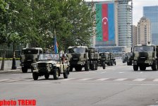 Rehearsals  underway for military parade in Baku - PHOTOSESSION