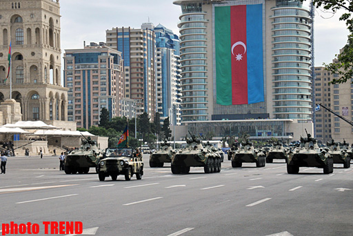 Rehearsals  underway for military parade in Baku - PHOTOSESSION