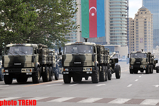 Rehearsals  underway for military parade in Baku - PHOTOSESSION