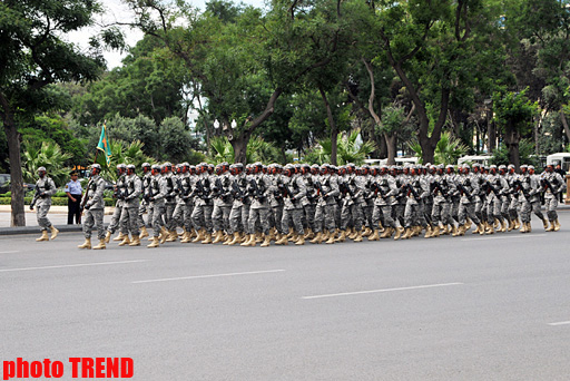 Rehearsals  underway for military parade in Baku - PHOTOSESSION