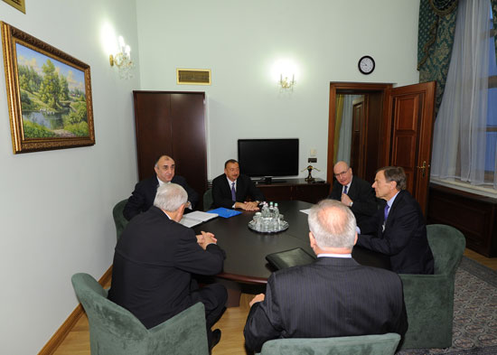 President Ilham Aliyev meets OSCE Minsk group co-chairs
