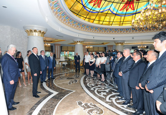 Azerbaijani President opens Kempinski Hotel-Badamdar (PHOTO)