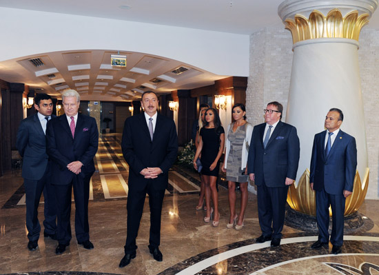 Azerbaijani President opens Kempinski Hotel-Badamdar (PHOTO)