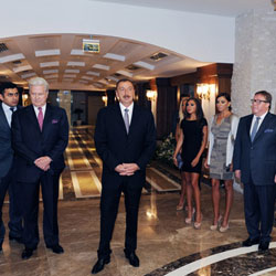 Azerbaijani President opens Kempinski Hotel-Badamdar (PHOTO)
