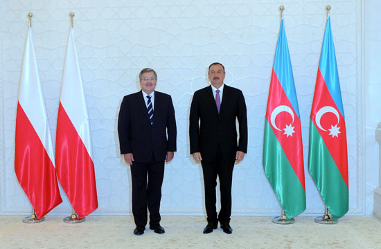 Polish President officially welcomed to Azerbaijan (PHOTO)