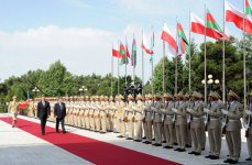 Polish President officially welcomed to Azerbaijan (PHOTO)
