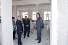 Azerbaijani President inspects repair and reconstruction work at schools in Baku (PHOTO)
