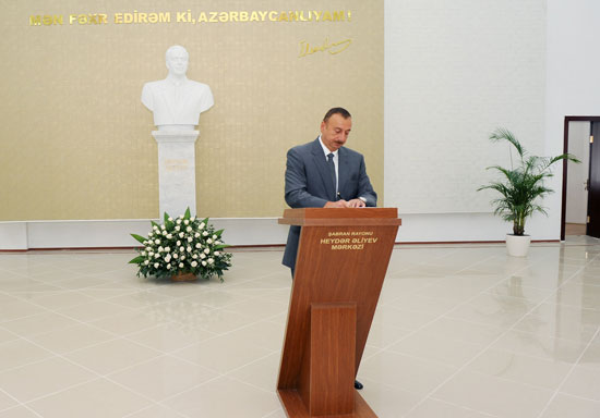 Heydar Aliyev Center opens in Shabran (PHOTO)