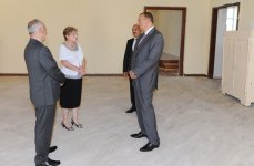 Azerbaijani President inspects reconstruction of school No160 in Baku (PHOTO)