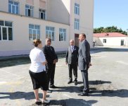 Azerbaijani President inspects reconstruction of two schools and kindergarten in Baku (PHOTO)
