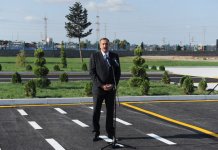 Azerbaijani President lays foundation stone of a unit at Shimal power station (PHOTO)